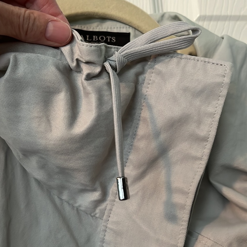 Talbots Petite Cropped Utility Jacket in Stone Gray - Picture 7 of 12